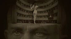 theaterstage with naked woman inside of Emporer Franz Jospeh's head