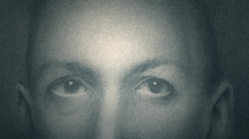 Portrait von Lovecraft, Bleistiftzeichnung