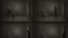 a room with two men