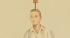 head of a drawn football-player